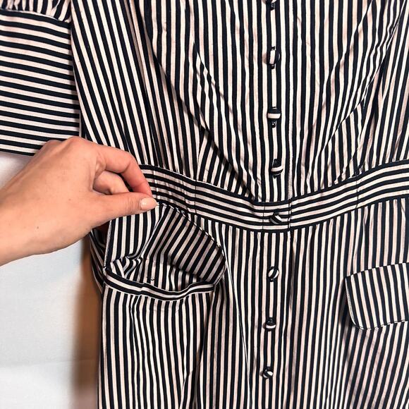 3 FOR $35! 📦 UO Ali & Jay All Aboard Striped Puff Sleeve Mini Dress Sz. S - Picture 4 of 5